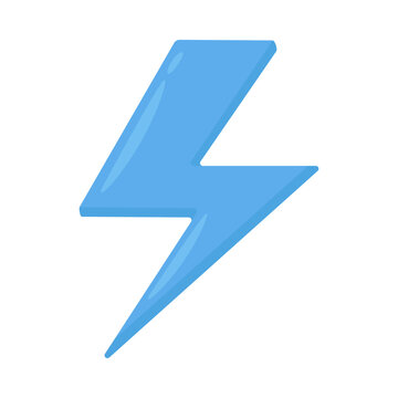 recommend clip art: Blue Lightning Sign Emoji Icon Illustration. Energy Vector Symbol Emoticon Design Clip Art Sign Comic Style.