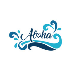 Aloha. A typographical design for aloha and Hawaii. Grunge design aloha Hawaii.