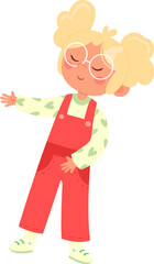 Lying Child Girl