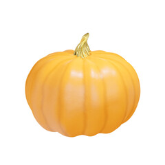 pumpkin 3d render gold 