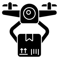 Modern design icon of drone delivery