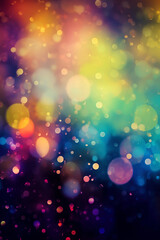 Obraz na płótnie Canvas Abstract lights blur bokeh background. generative ai. Luxury colorful bokeh background