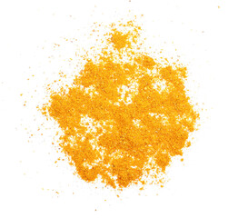 Curry powder in closeup transparent png