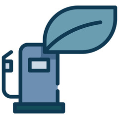 fuel power green energy environment icon filled outline