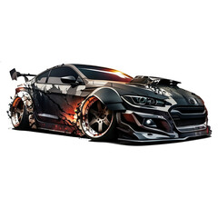 sport car PNG (created with Generative AI)