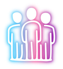 Set of business neon