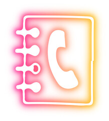 Set of business neon