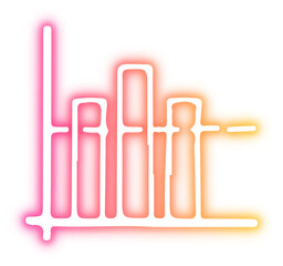 Set of business neon