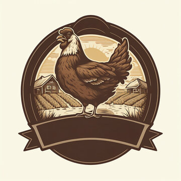 Chicken farm logo