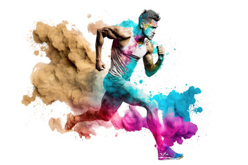 runner colourful
