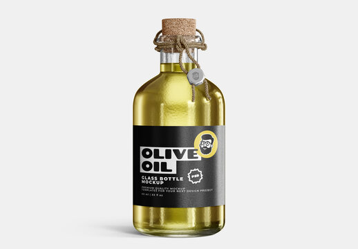 Olive Oil Glass Mockup