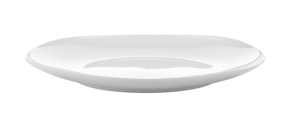 white plate on transparent png