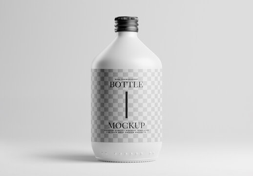 Porcelain Bottle Mockup
