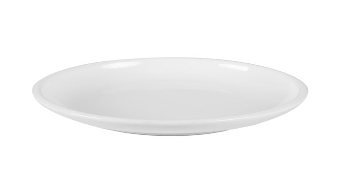 white seramic plate on transparent png