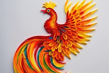 Fototapeta premium Phoenix bird rebirth concept AI generation 