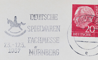 stamp briefmarke vintage reto alt old slogan werbung stempel frankierung cancellation schach chess...