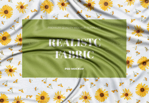 
Wrinkled Fabric Mockup
