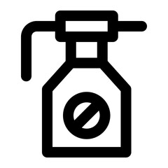 Pesticide in outline icon. Insecticide, Sprayer, farming, gardening