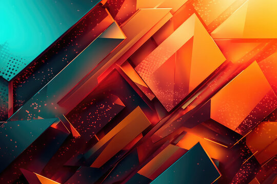 Abstract Futuristic Metallic Multicolored Background. Generative AI