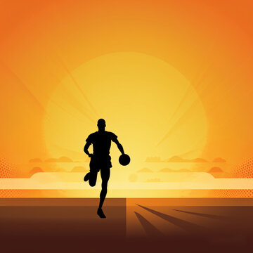 Modern Sport Background, made with an generative AI