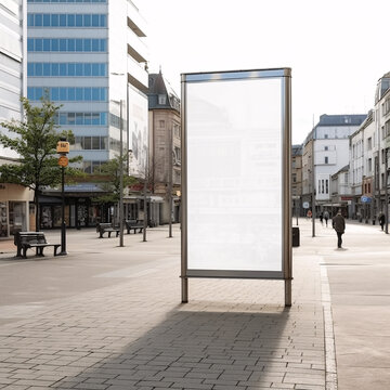 Empty Billboard for advertising, made with an generative AI