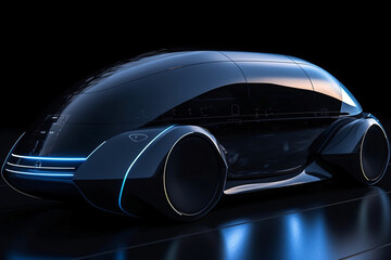 Obraz na płótnie Canvas Futuristic Car, made with an generative AI