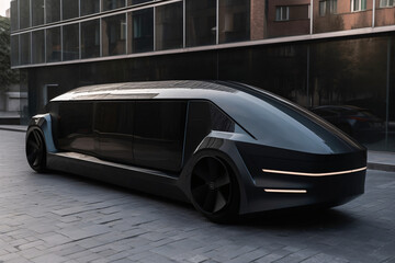 Obraz na płótnie Canvas Futuristic Car, made with an generative AI