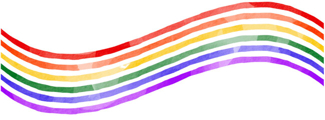 Rainbow  flag watercolor background.LGBT  Pride month texture concept. vector