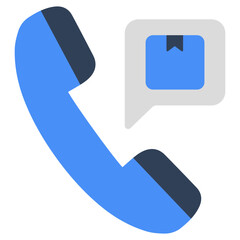 An icon design of logistic call