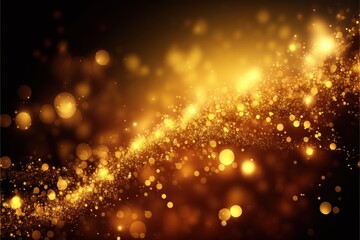 Abstract bright glitter gold background - Generative AI - Generative
