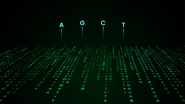 AGCT genomic data visualization background