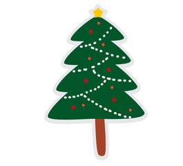 christmas tree isolated
