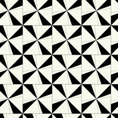 Vector monochrome geometric pattern ib simple graphic design. Fashion trendy geometry.