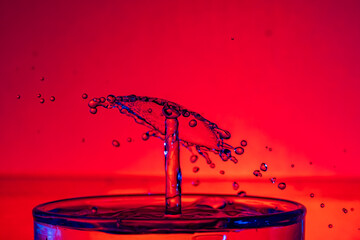 Tropfen im Glas