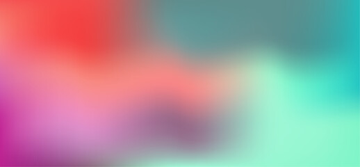 Smooth and blurry colorful gradient mesh Background