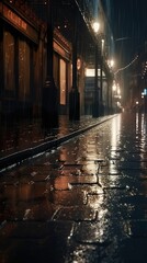 Fototapeta premium Verregnete Stadt 