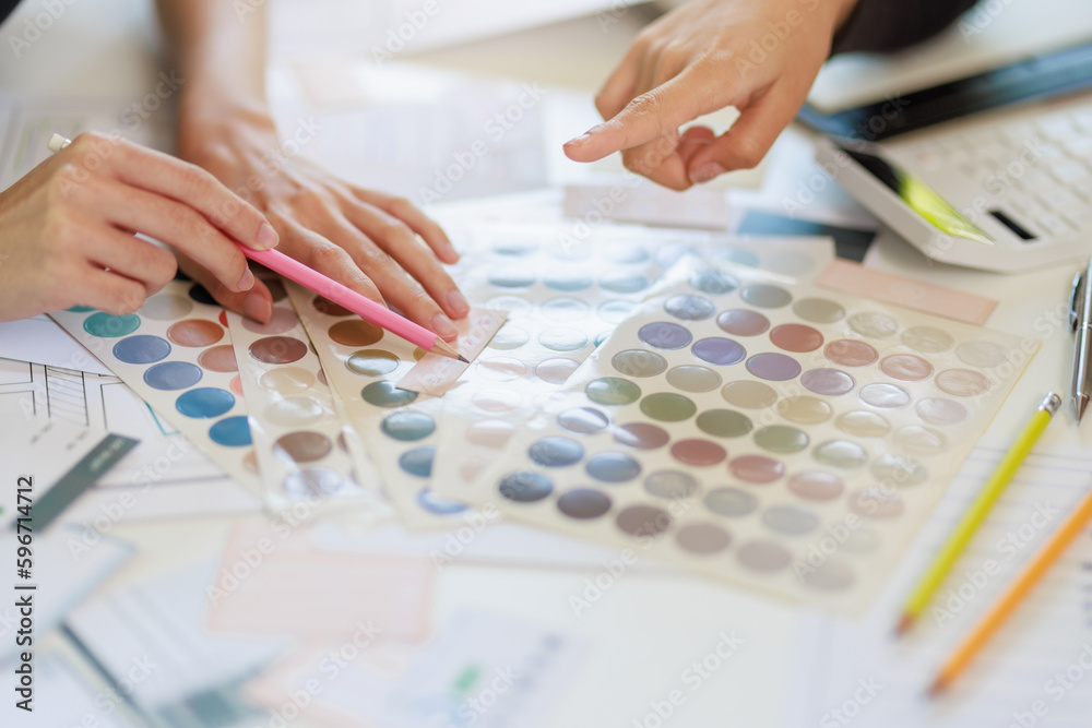 Wall mural user experience user interface concept, ux ui graphic designer creative sketch breif user experience
