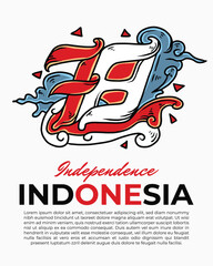 Indonesia Independence Day Logo Vector EPS 10