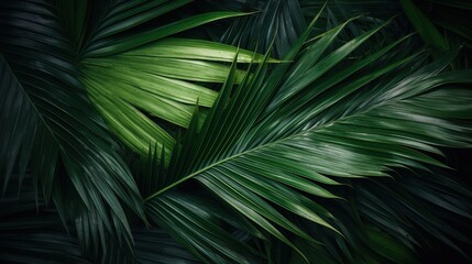 palm tree leaves