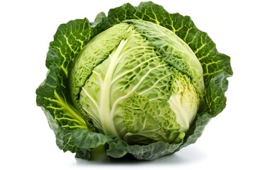 Obraz premium cabbage isolated on white background