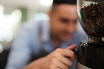 Modern small business, cafe and work outdoor, new normal and startup