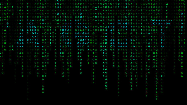 AGCT genomic data visualization background