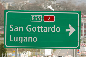 San Gottardo - Lugano autostrada