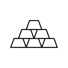 Gold icon stock illustration.