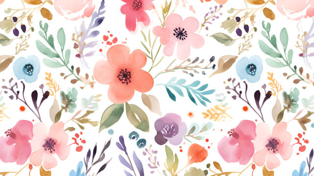 Floral water color Wallpaper images | Generative AI