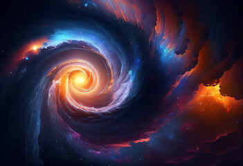 Obraz premium Space galaxy background generative ai
