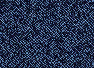 Blue abstract background with a white repeating pattern.