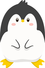 Cartoon cute penguin Character