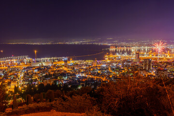 Israel 75th Independence Day fireworks, in Haifa