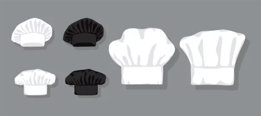chef hat collection,vector illustration,hats in flat design © Ardani